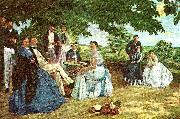 Frederic Bazille slaaktmotet oil painting artist